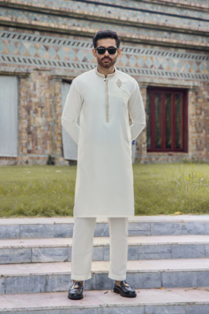 Aghaz by Riwaj 1545 | Luxury Silk Karandi Wedding Wear