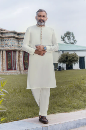Aghaz by Riwaj 1543 | Luxury Silk Karandi Wedding Wear