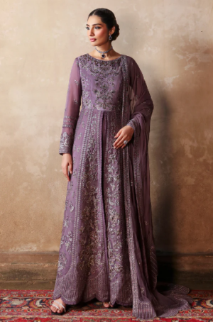 Mehak By Flossie FE-808 | Embroidered Organza 3pc suit