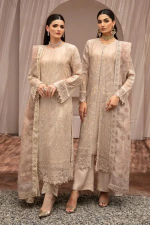 Ramsha Kashish K-202 | Embroidered Chiffon 3pc Unstitch