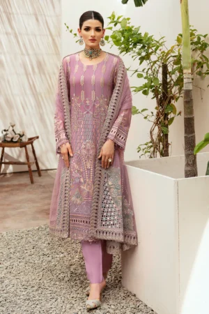Ramsha Kashish K-204 | Embroidered Chiffon 3pc Unstitch