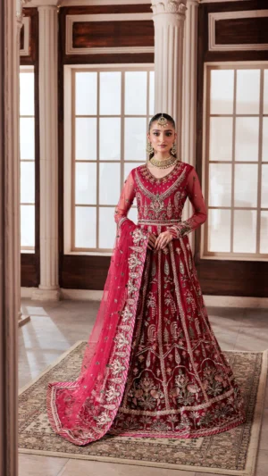 Zeenat Collection Bahar ZN 05 | Embroidered Net Lehnga