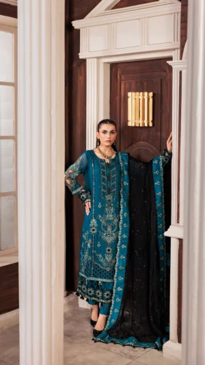Zeenat Collection Zarqon ZN 06 | Embroidered Organza 3 pc