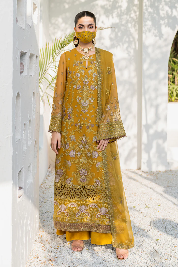S-1404 | Safeera Luxury Chiffon | Unstitch\3 Piece Dress