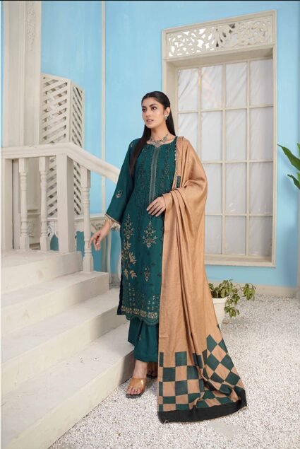 Araish 02 by Bin Rashid | Embroidered Zari with Wool Shawl
