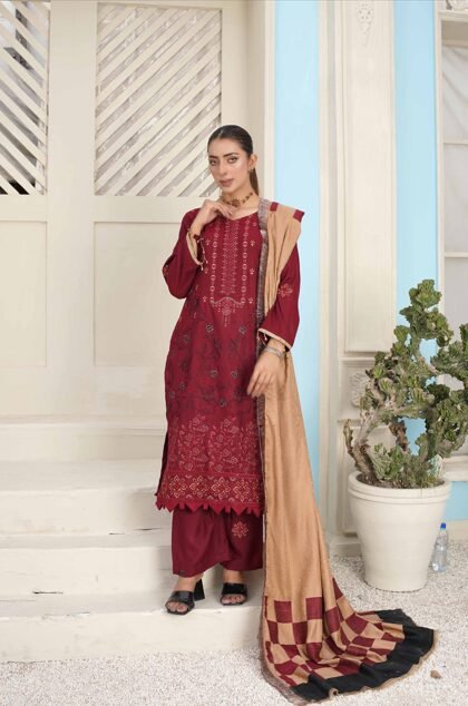 Araish 04 by Bin Rashid | Embroidered Zari with Wool Shawl