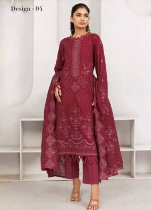 Alif By Eman Vol89 Design 04 | Airjet Luxury Karandi Dess