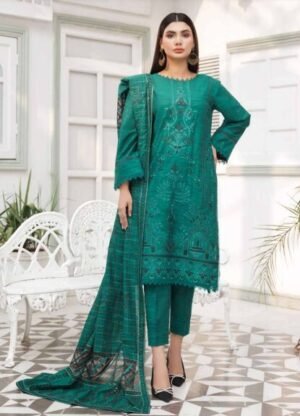 Alif By Eman Vol 116 Design 01 | Luxury Airjet Rangoli Dress