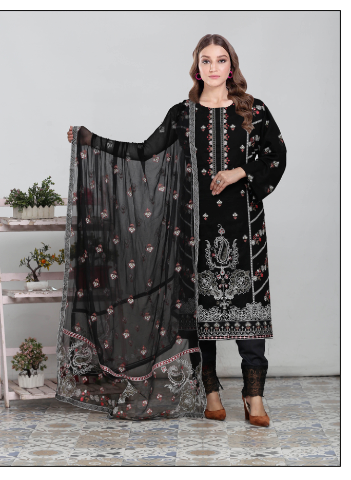 Noor-e-jhan by Watan Design 06 | Embroidered Swiss Lawn