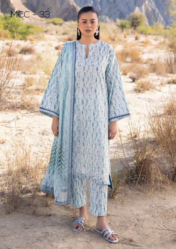 MCC 33 light blue chikankari dress