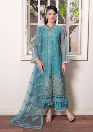 Alkosar By Ahmad Embrodieries Fairy Blue