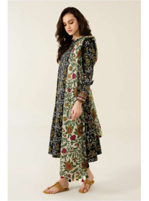 D-11 sapphire unstitch lawn dress