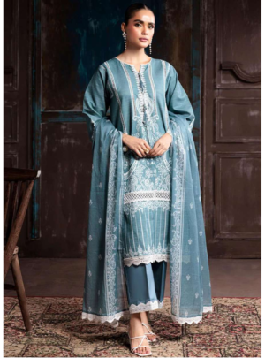 Roma blue lawn dress