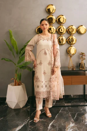 REB 05 skin lawn dress for women
