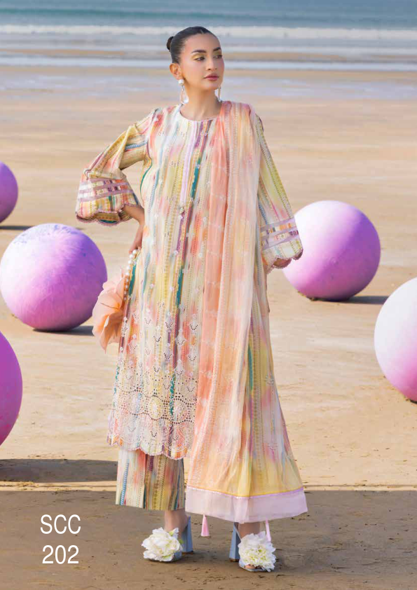 SCC 202 chikankari print ladies