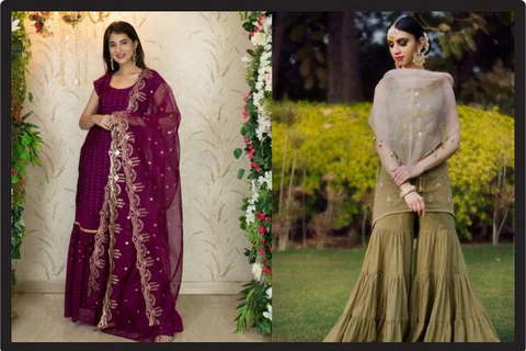 Difference Between Sharara and Gharara Suit