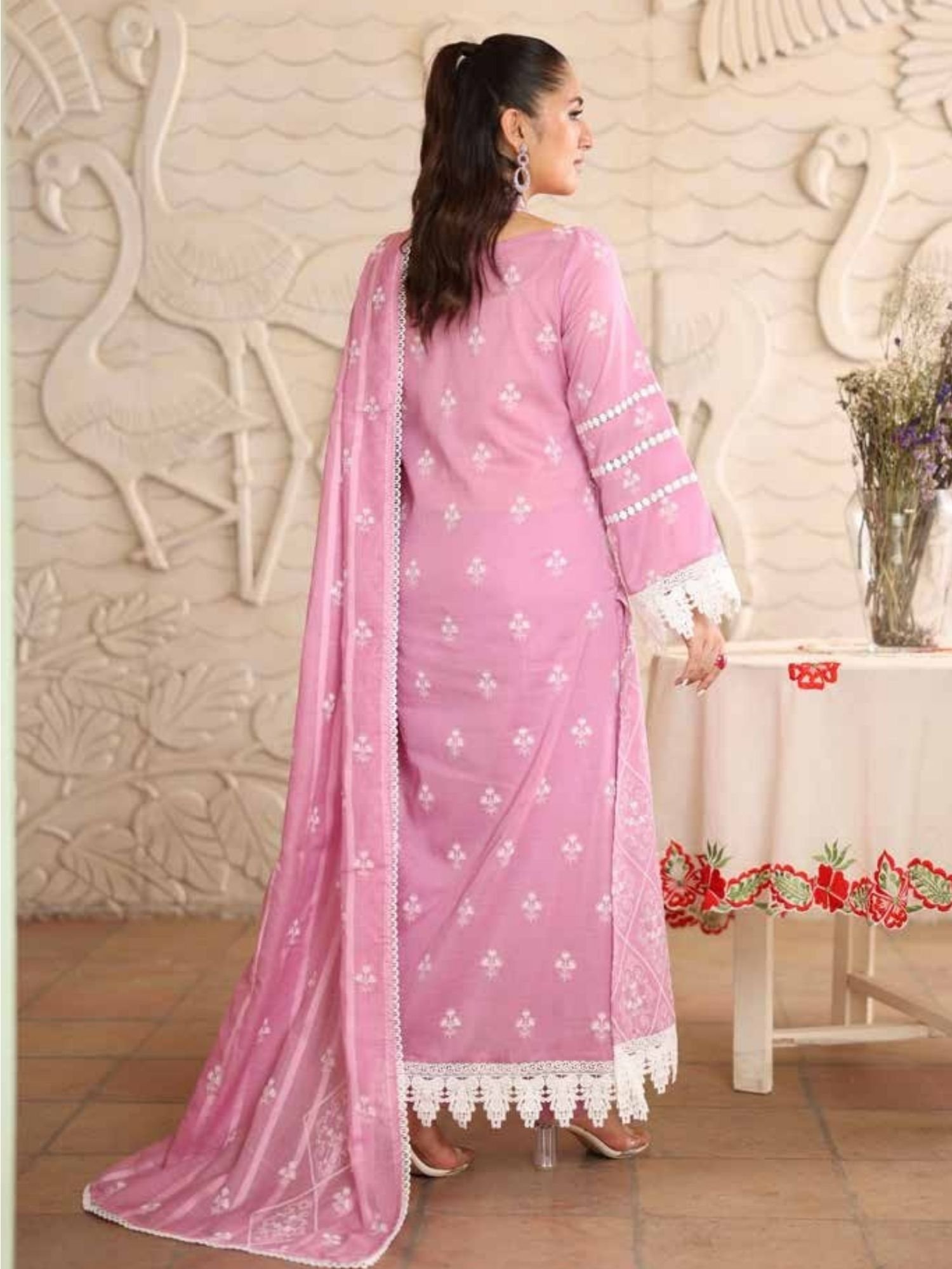 Noor-e-Fajar Arooba NF-1470 | Luxury Embroidered Lawn Dress - Image 3