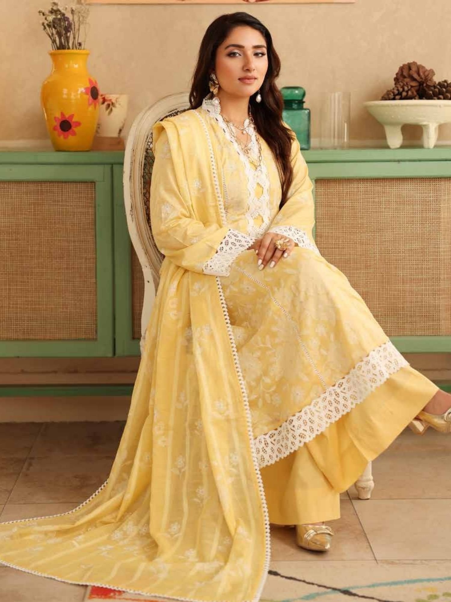 Noor-e-Fajar NF-1470 | Summer Collection Embroidered Dress - Image 2