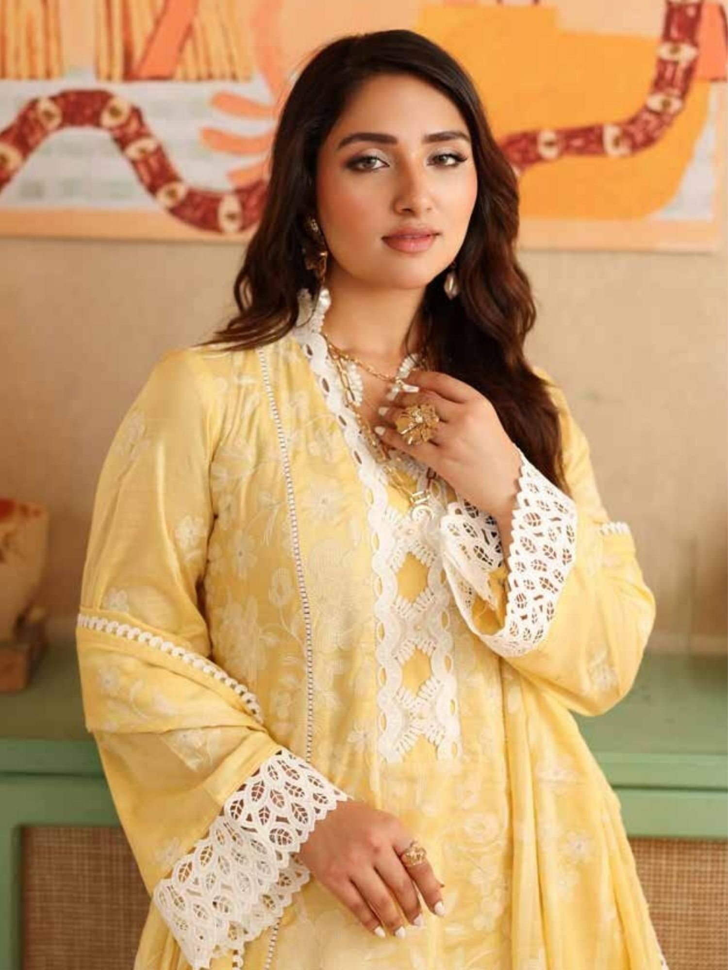 Noor-e-Fajar NF-1470 | Summer Collection Embroidered Dress - Image 4