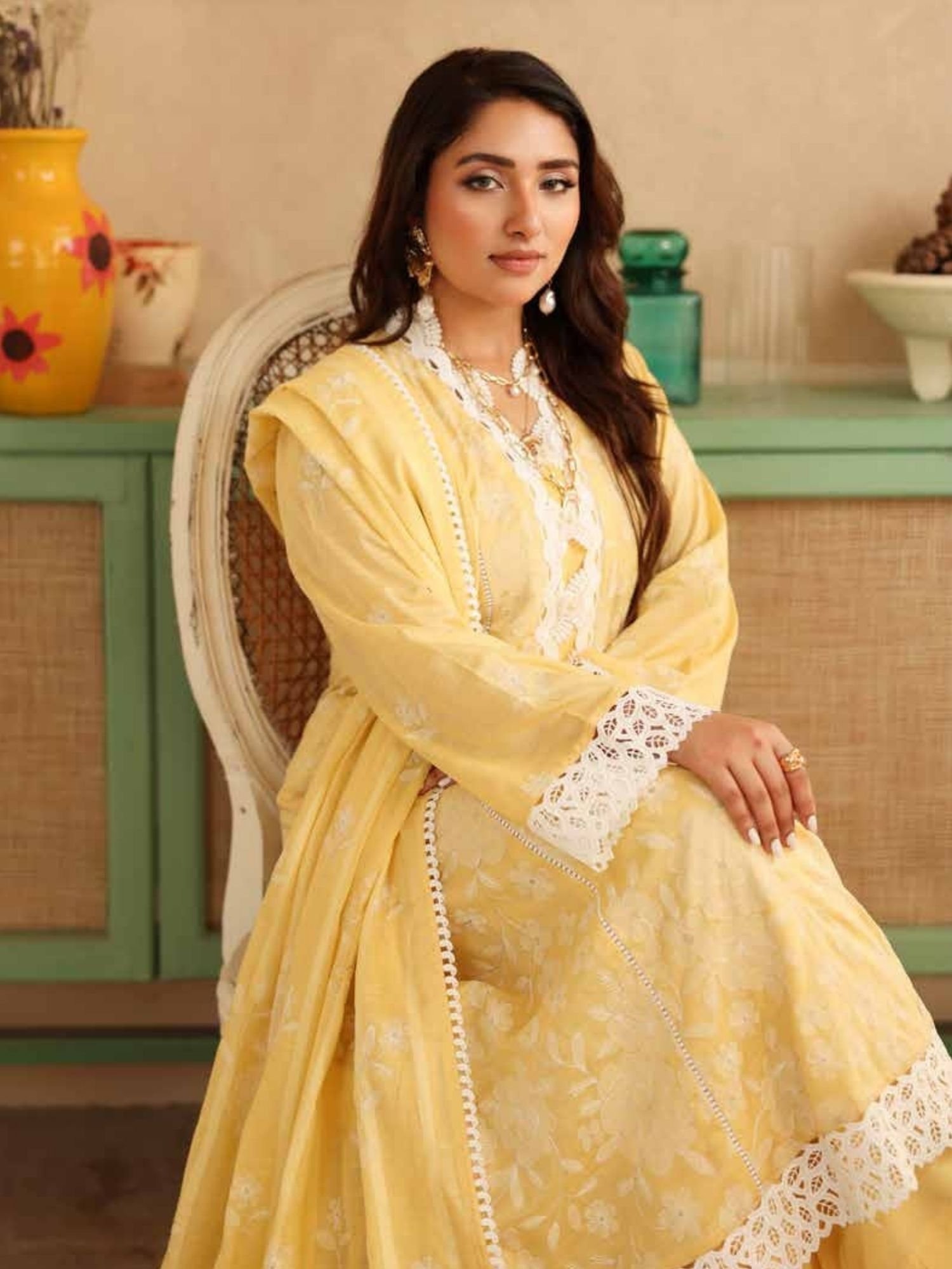 Noor-e-Fajar NF-1470 | Summer Collection Embroidered Dress - Image 6