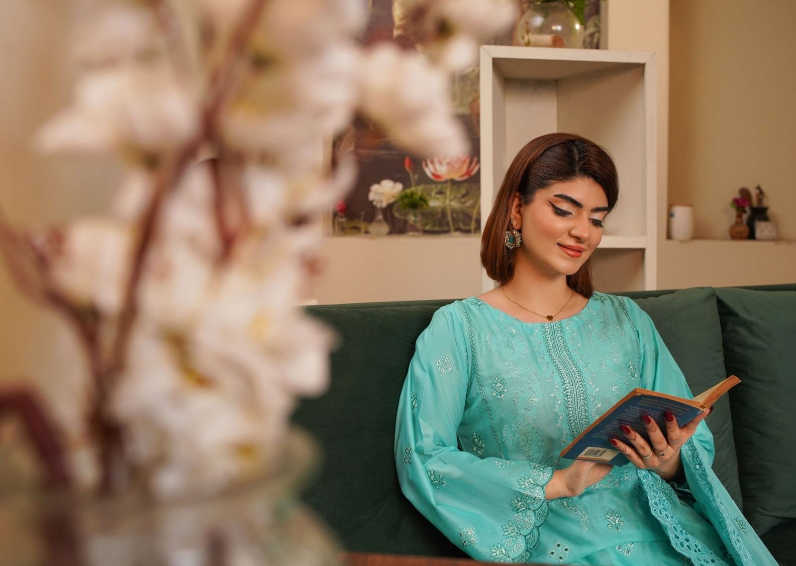 Shaista Festive Lawn Summer D-7 | Luxury Embroidered Lawn Dress - Image 2