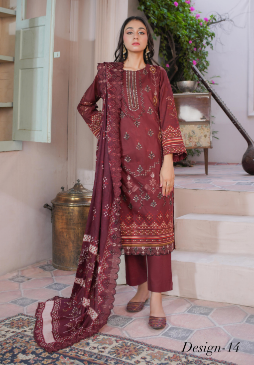 Shaista Amber Printed Lawn Design-14