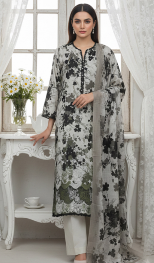 Shaista Printed Lawn Embroidery No: 507