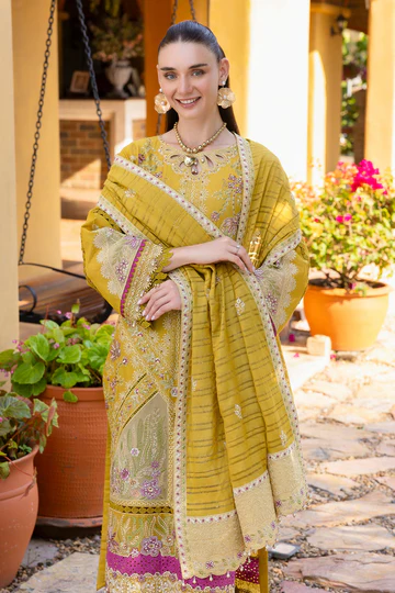 Rang-e-Bahar By Razab REB-22 | Luxury Embroidered Lawn Dress - Image 4