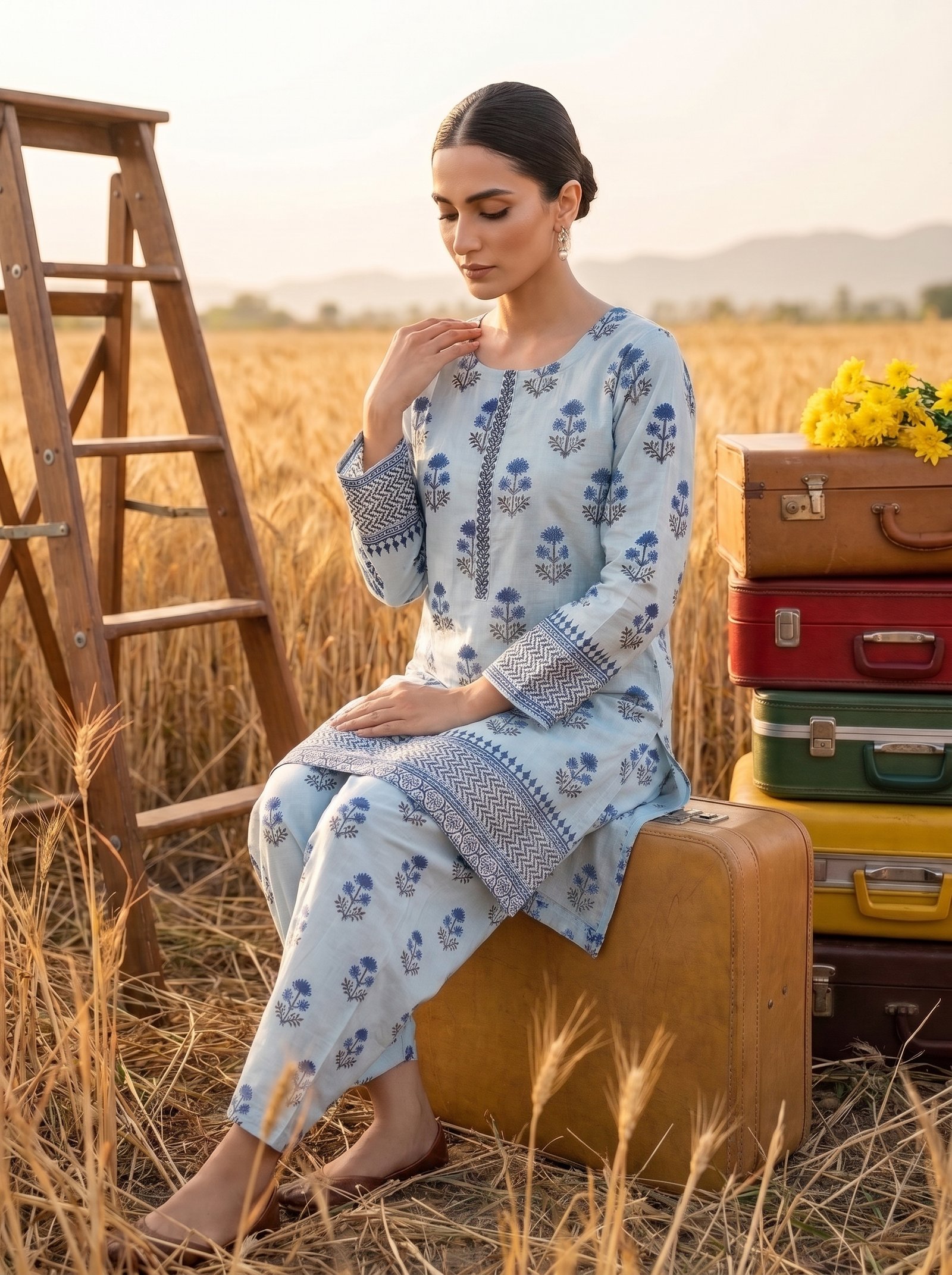 Ittefaq 2-Piece Summer Suit AR-26517 - Image 3