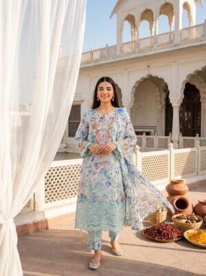 Summer Suit purple Print Design - 04