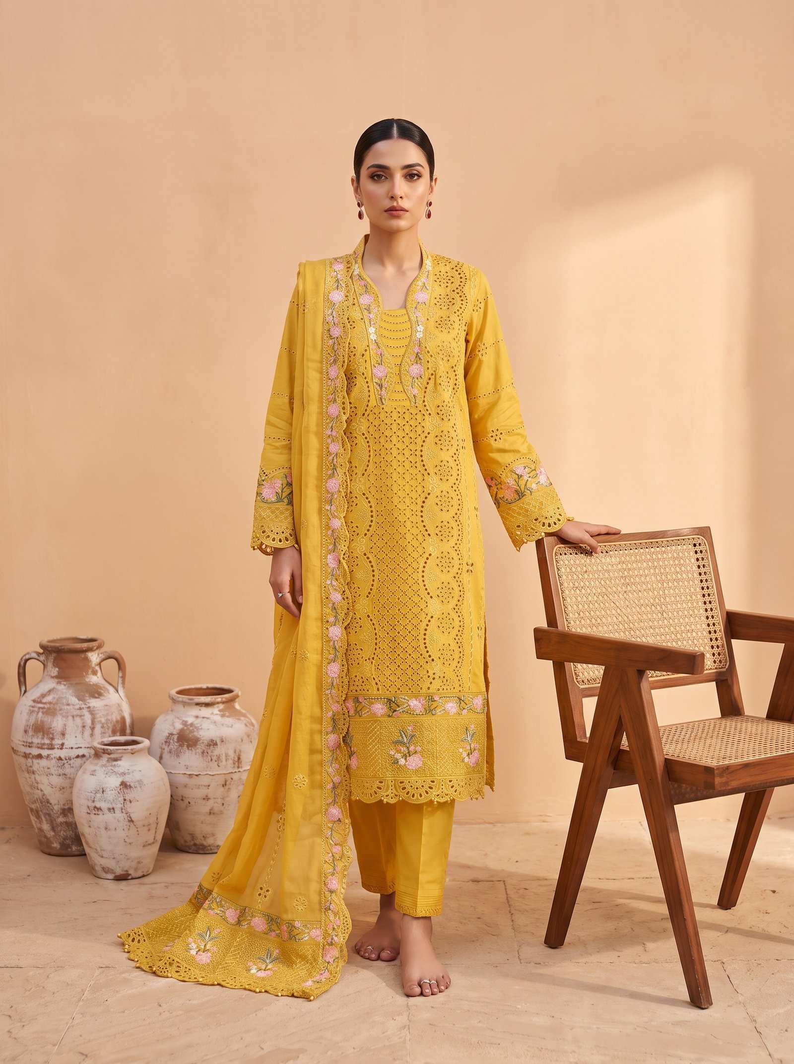 Summer Suit Yellow Dark Design - 02